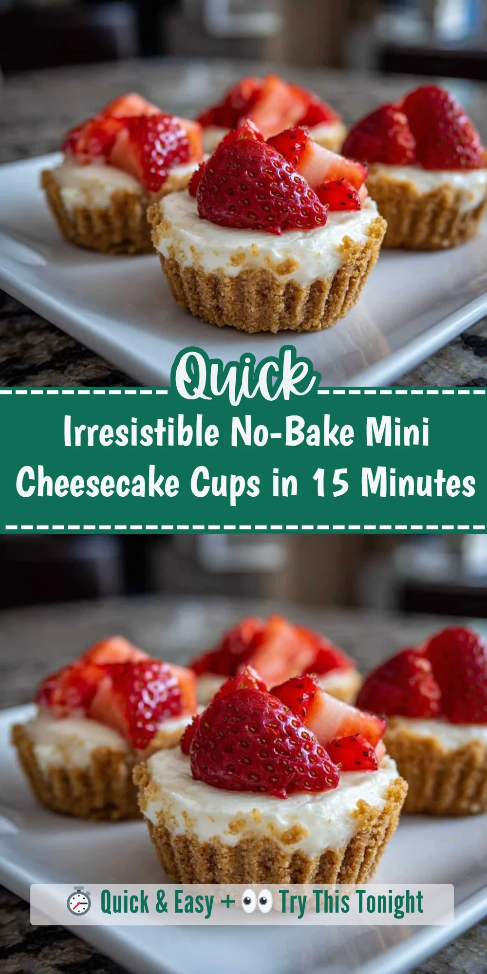 Irresistible No-Bake Mini Cheesecake Cups in 15 Minutes