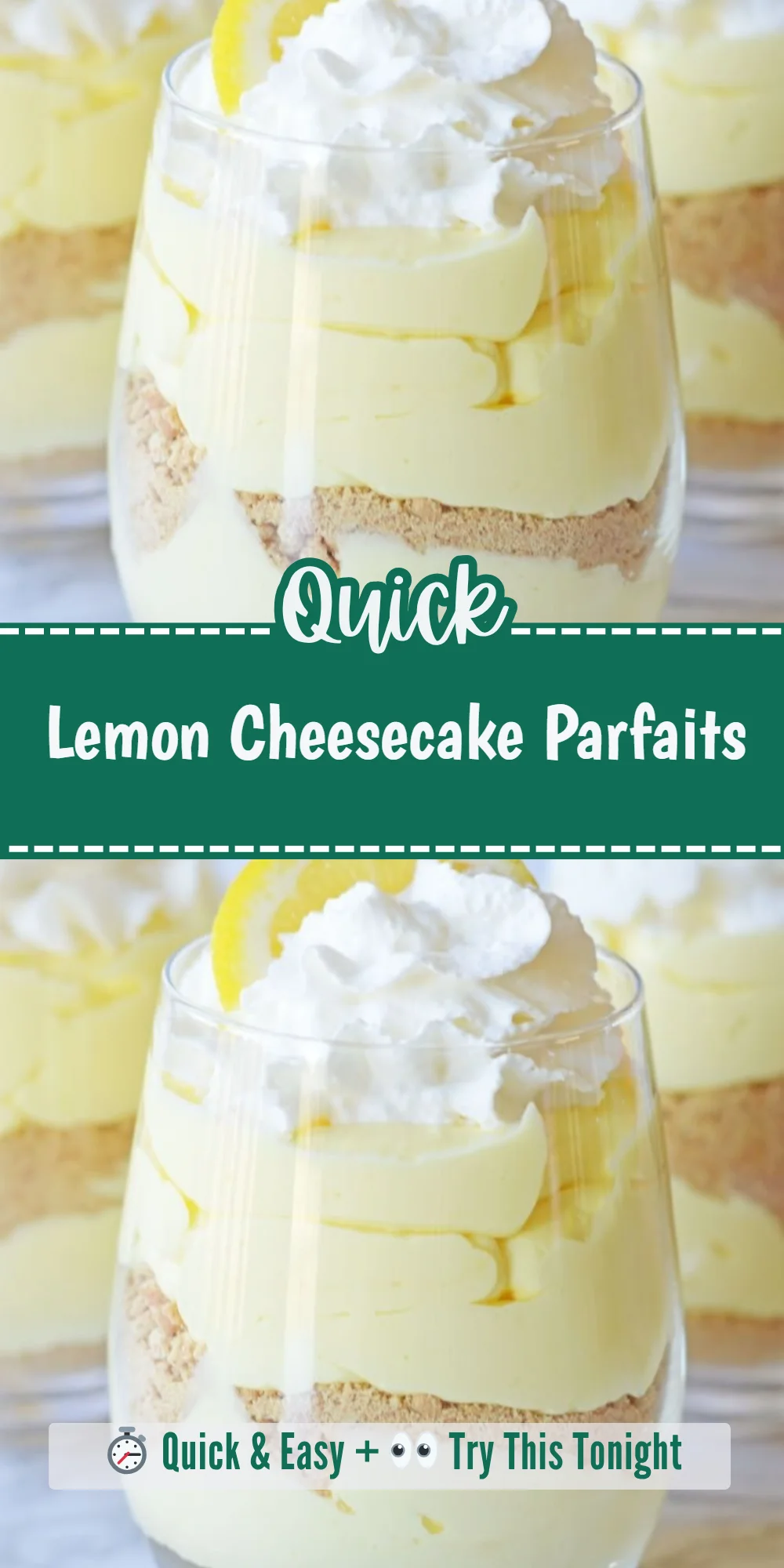 Lemon Cheesecake Parfaits