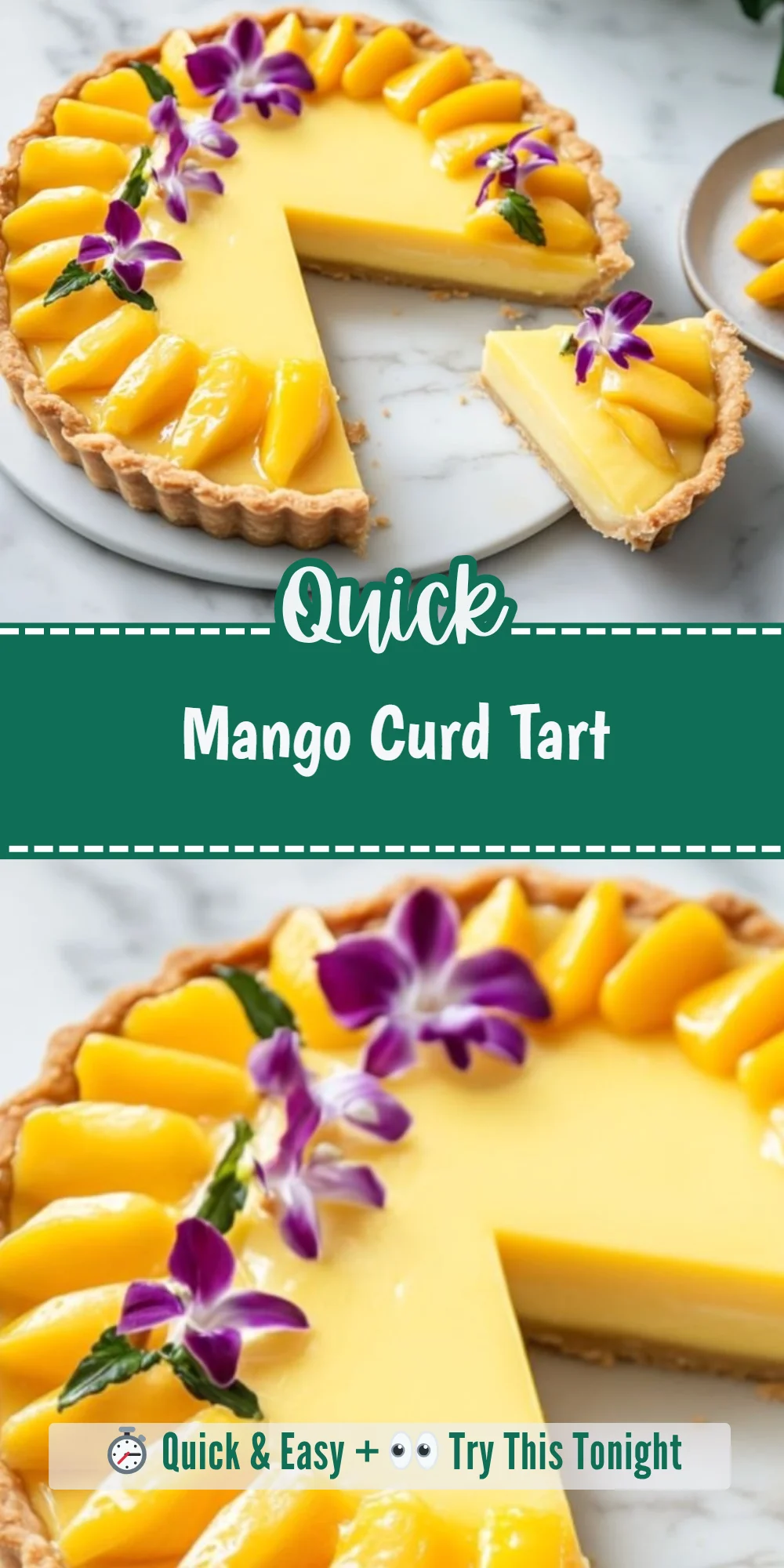 Mango Curd Tart