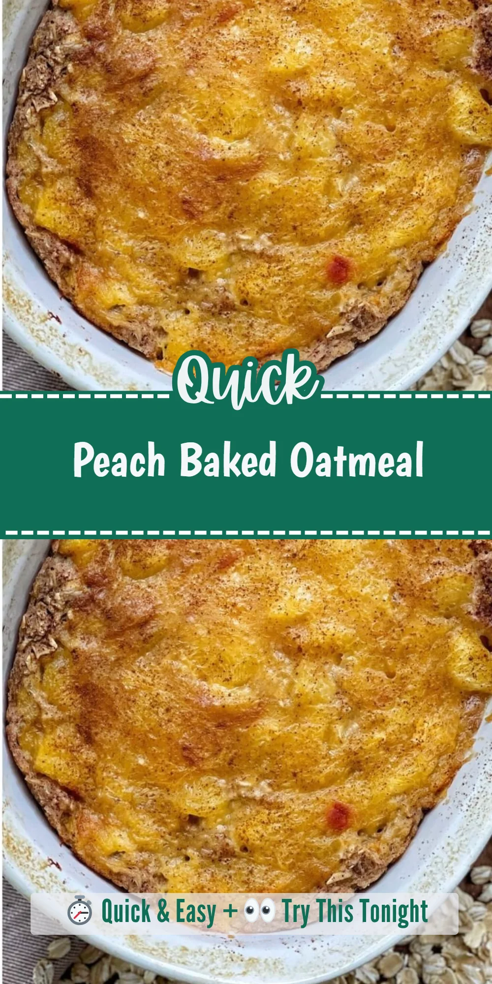Peach Baked Oatmeal