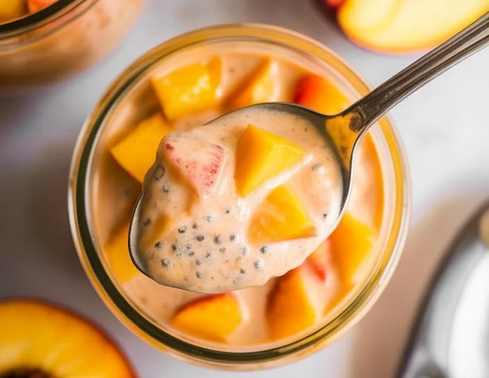 Peach Chia Pudding