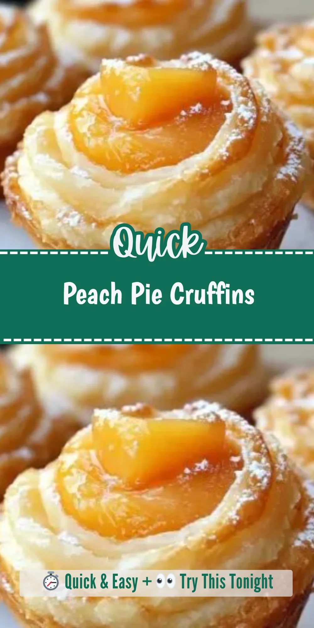 Peach Pie Cruffins