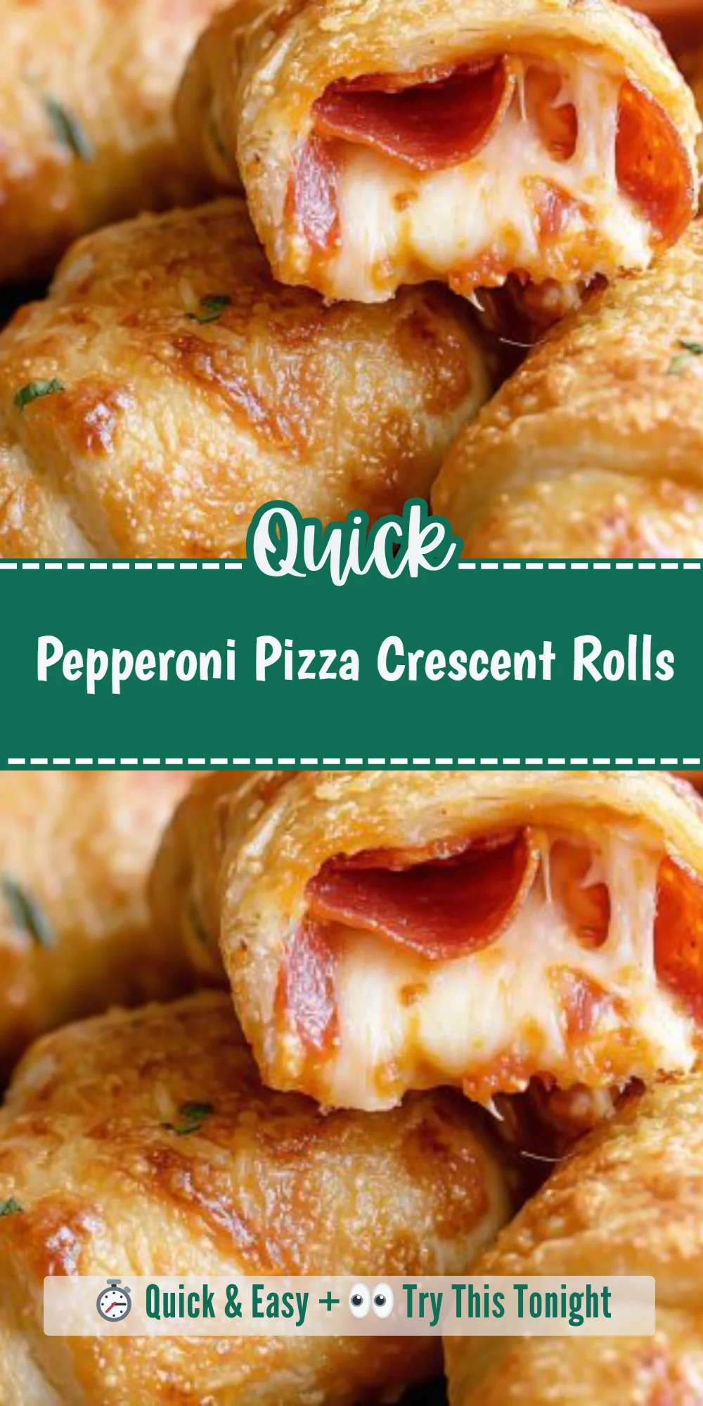 Pepperoni Pizza Crescent Rolls