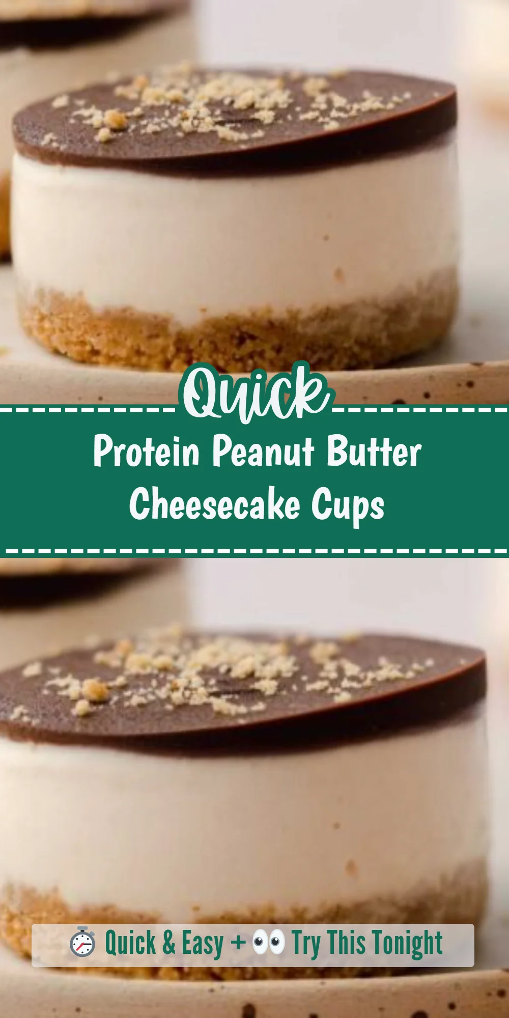 Protein Peanut Butter Cheesecake Cups