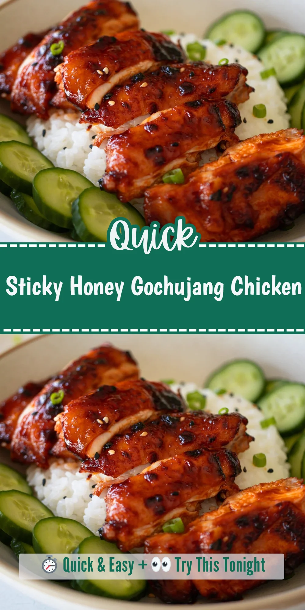 Sticky Honey Gochujang Chicken