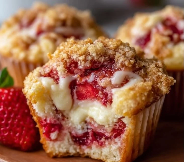 Strawberry Cream Cheese Muffins