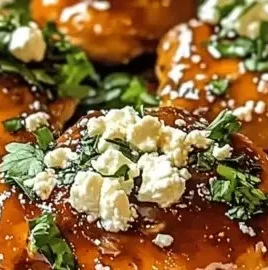 Hot honey feta chicken dish served on a cozy night