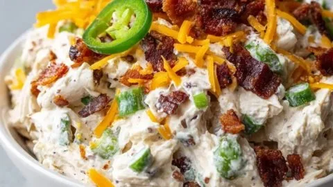 The Ultimate Jalapeno Popper Chicken Salad