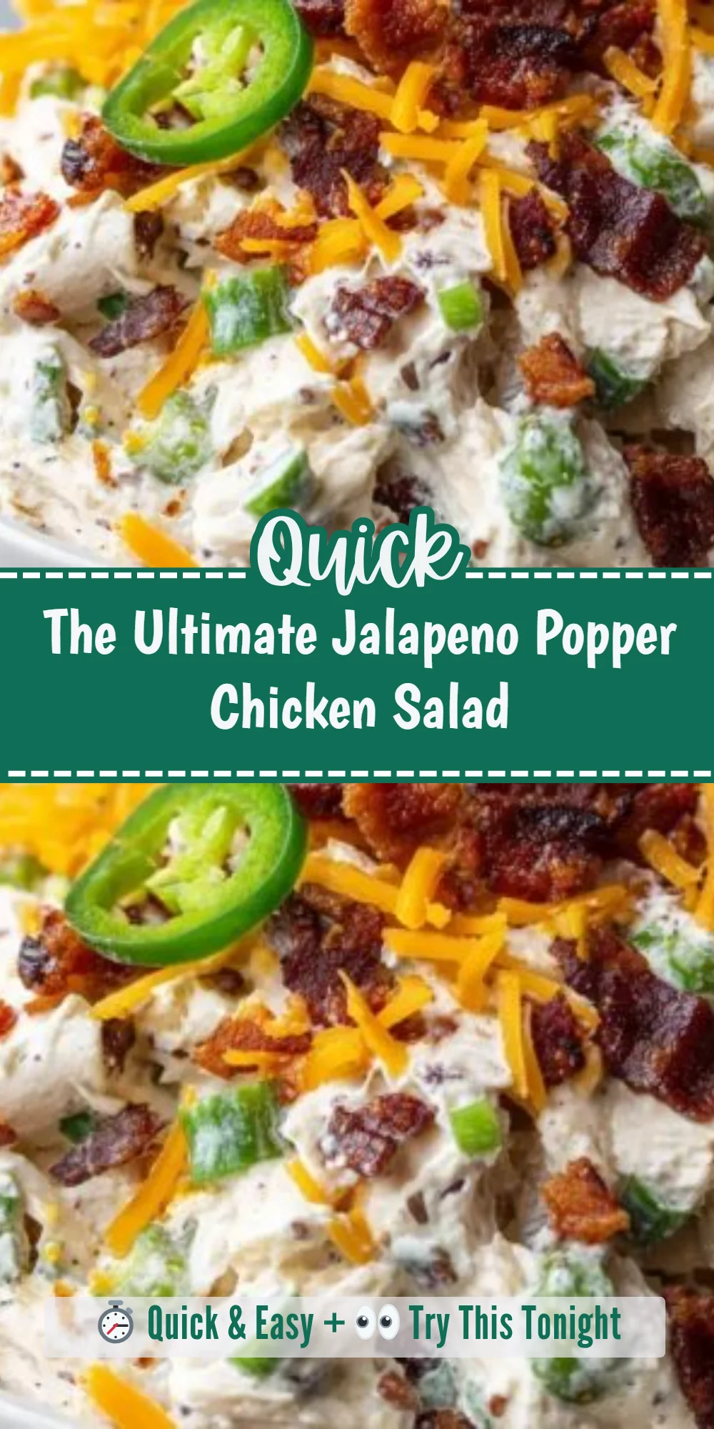 The Ultimate Jalapeno Popper Chicken Salad