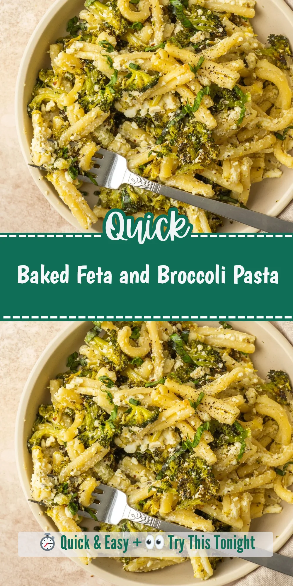 Baked Feta and Broccoli Pasta