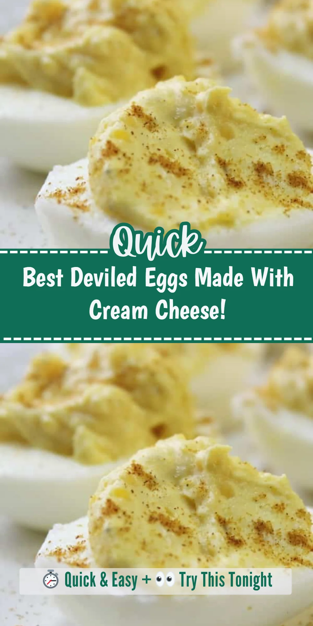 Best Deviled Eggs Made With Cream Cheese!