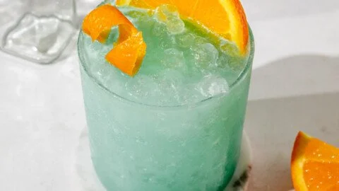 Blue Hawaiian Mocktail (or Cocktail) Drink Recipe
