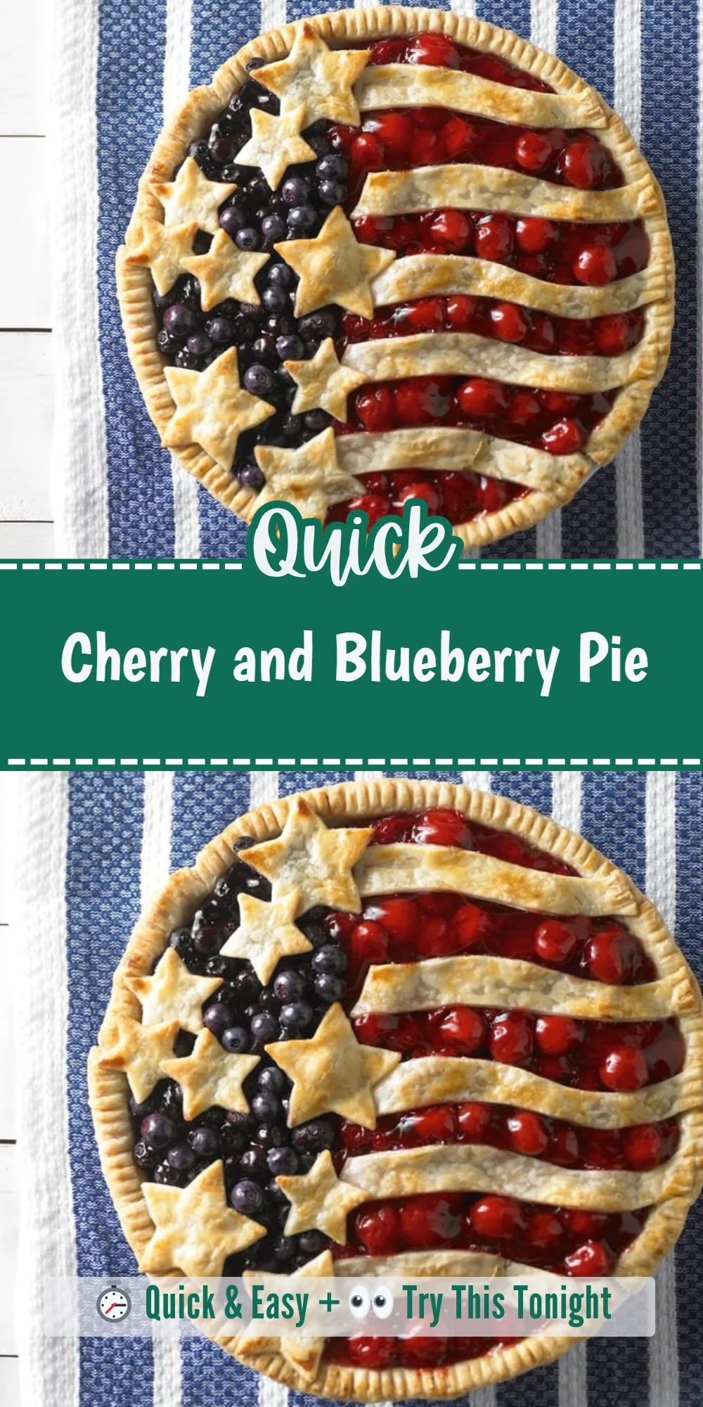 Cherry and Blueberry Pie