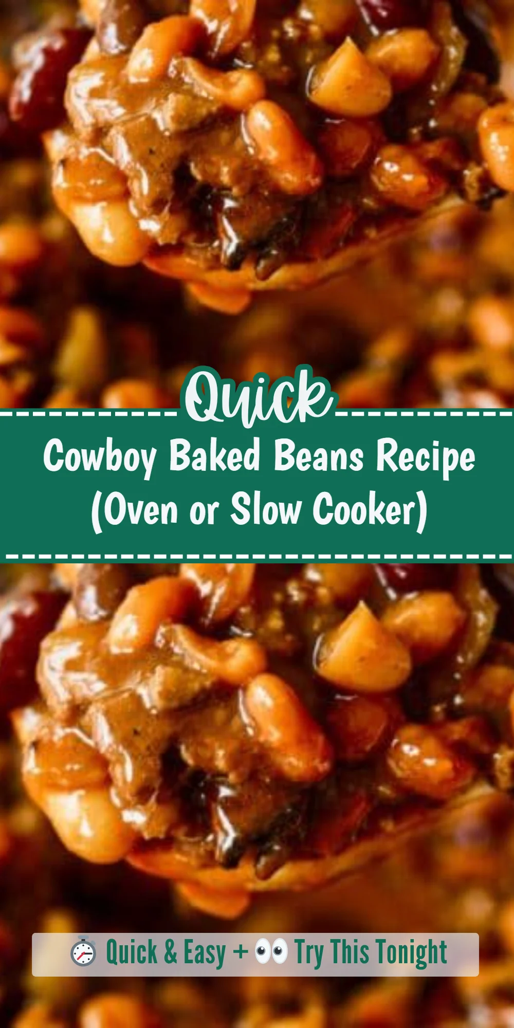 Cowboy Baked Beans Recipe (Oven or Slow Cooker)