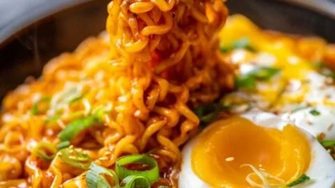 Creamy Buldak Cheese Ramen Recipe