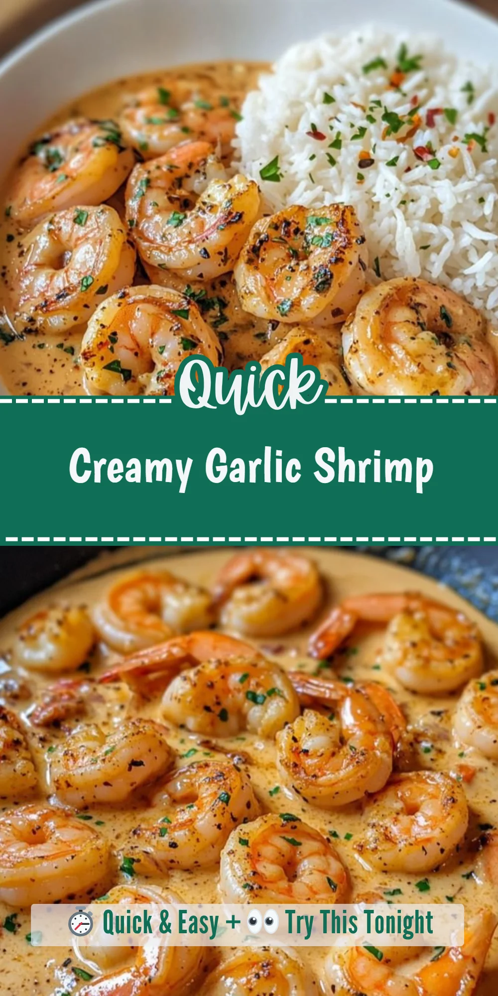 Creamy Garlic Shrimp