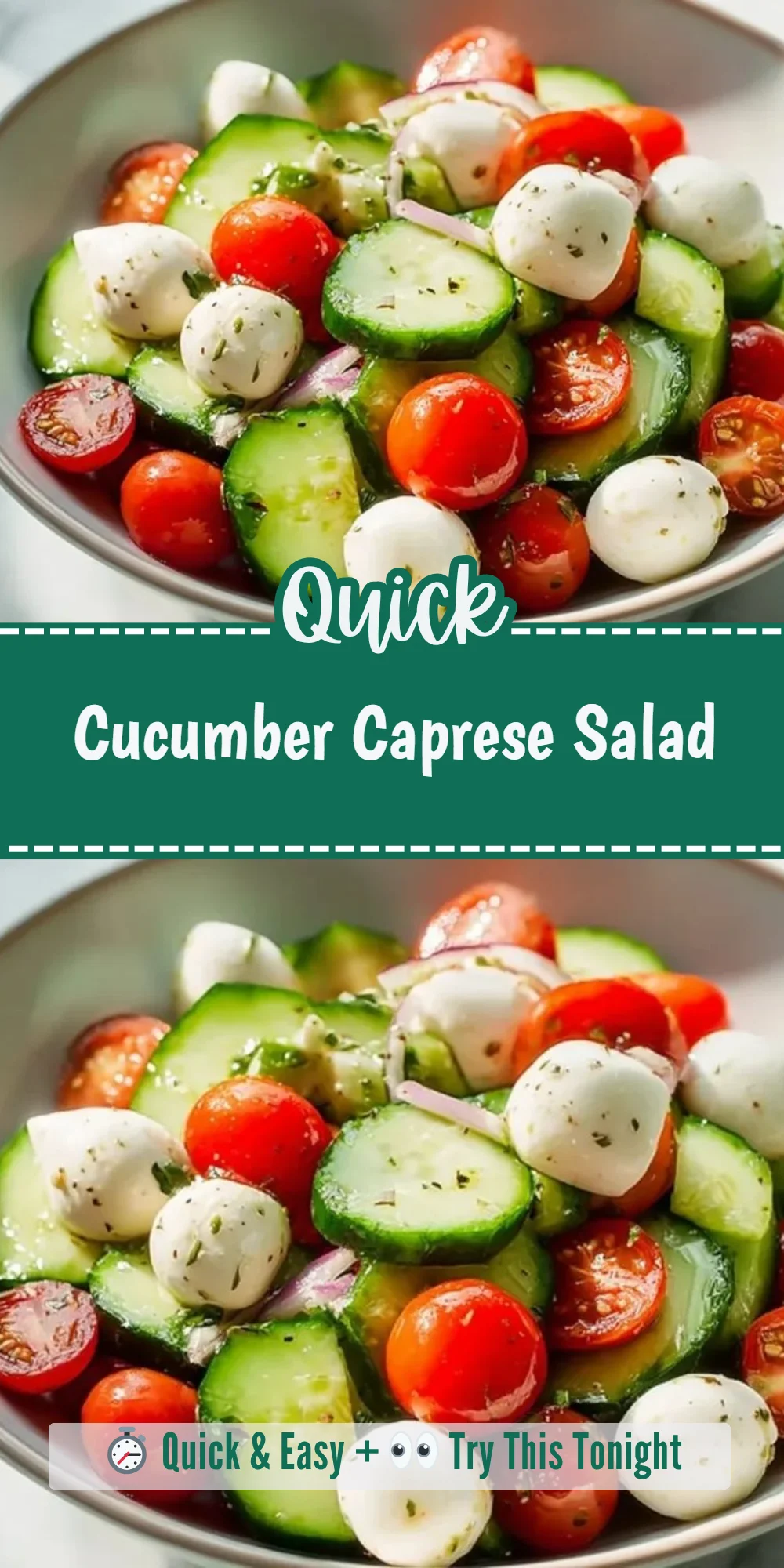 Cucumber Caprese Salad