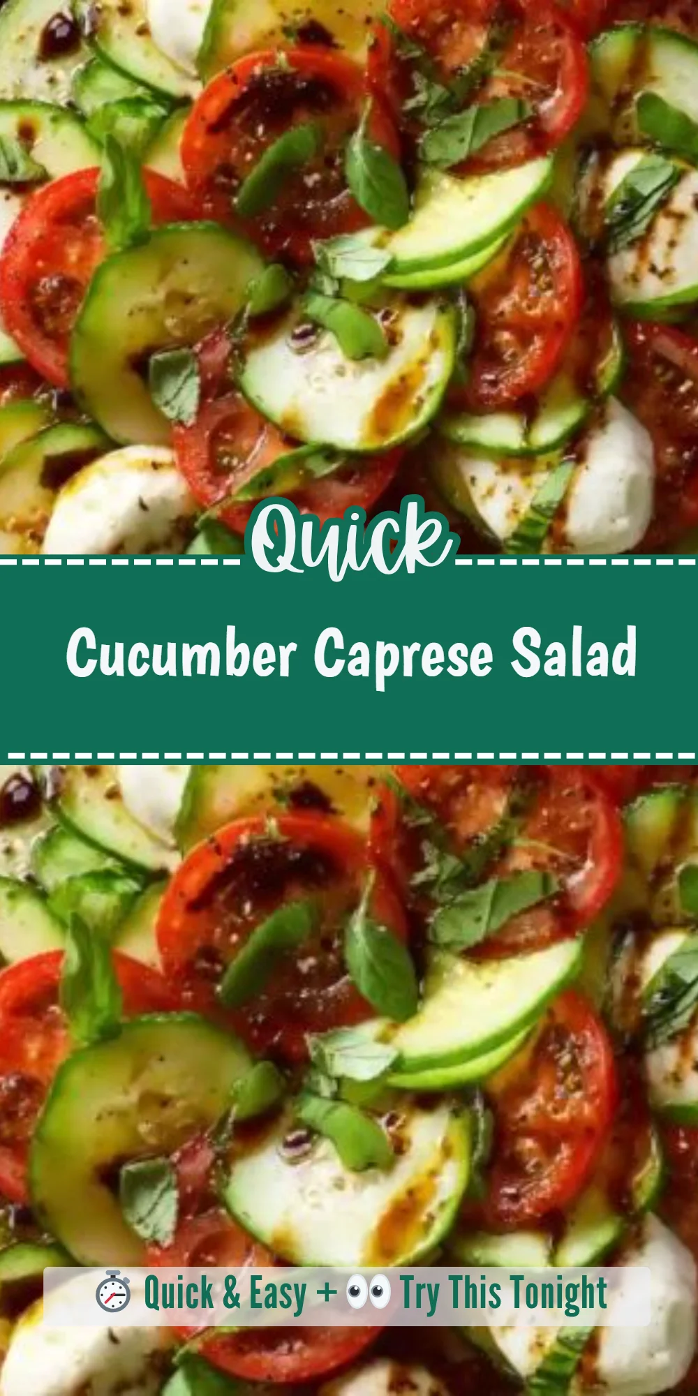 Cucumber Caprese Salad