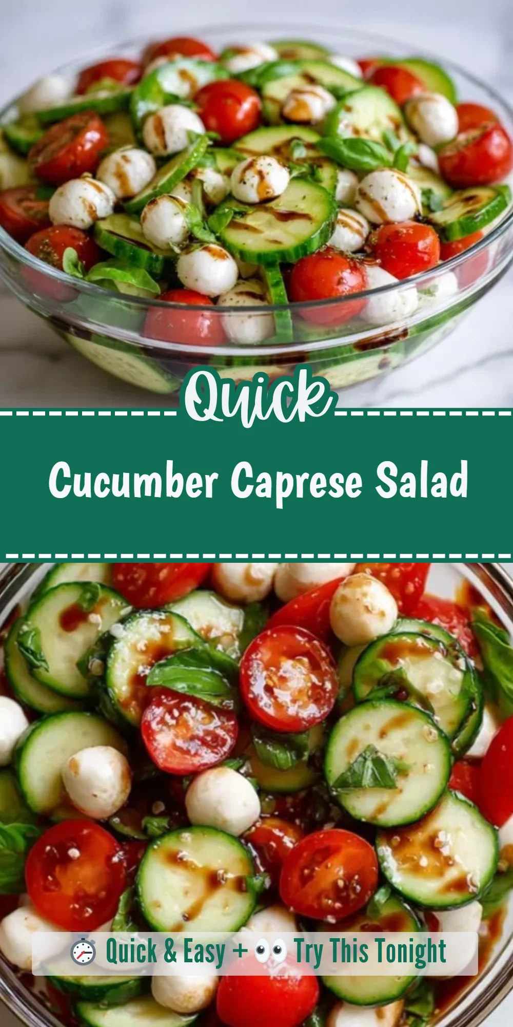 Cucumber Caprese Salad