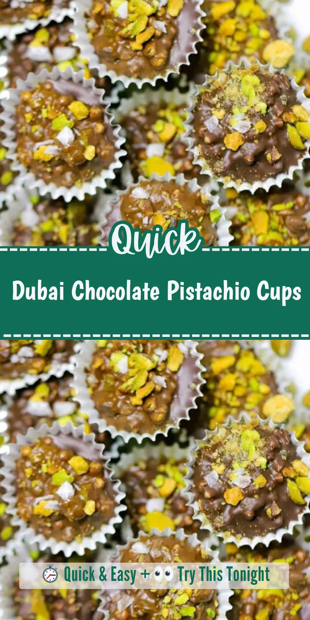 Dubai Chocolate Pistachio Cups