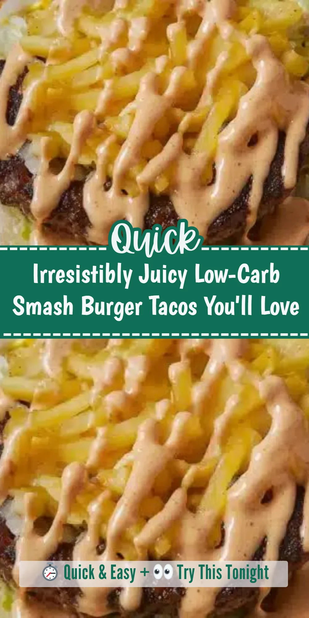 Irresistibly Juicy Low-Carb Smash Burger Tacos You'll Love