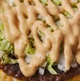 Delicious low-carb smash burger tacos served on a plate