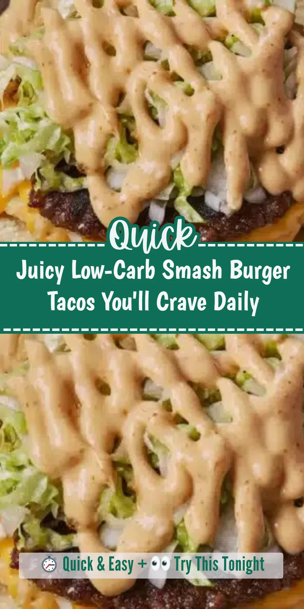 Juicy Low-Carb Smash Burger Tacos You'll Crave Daily