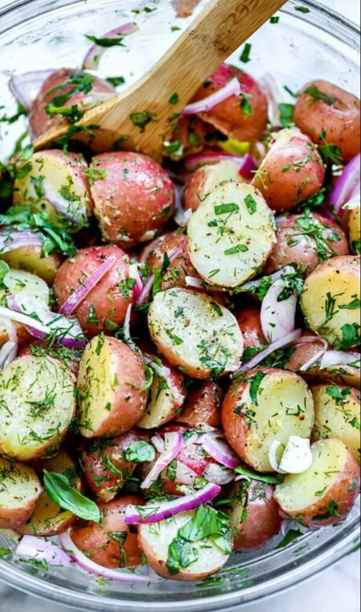 No Mayo Potato Salad with Herbs