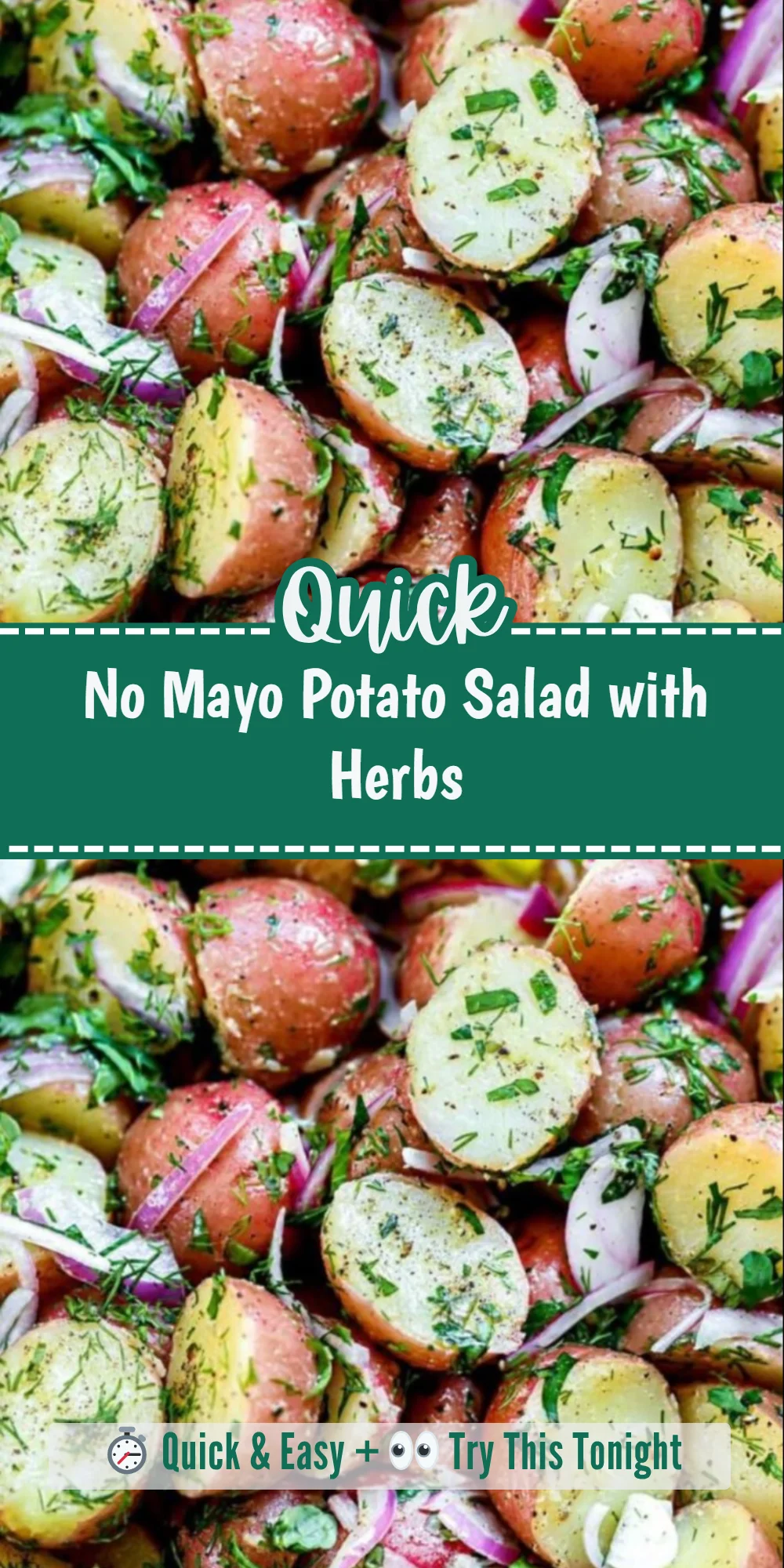 No Mayo Potato Salad with Herbs