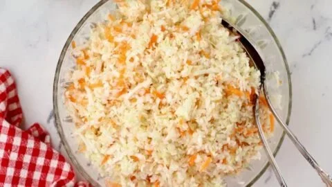 Old Fashioned American Coleslaw Recipe (Creamy)
