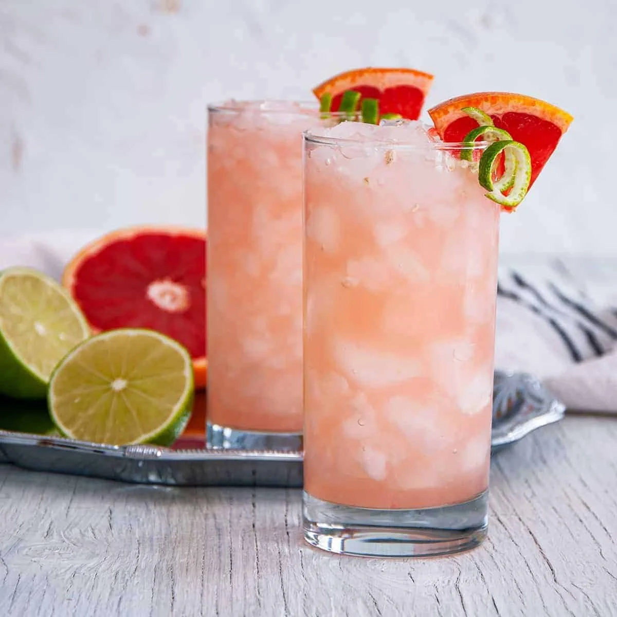 Fresh Paloma cocktail made with grapefruit juice and tequila