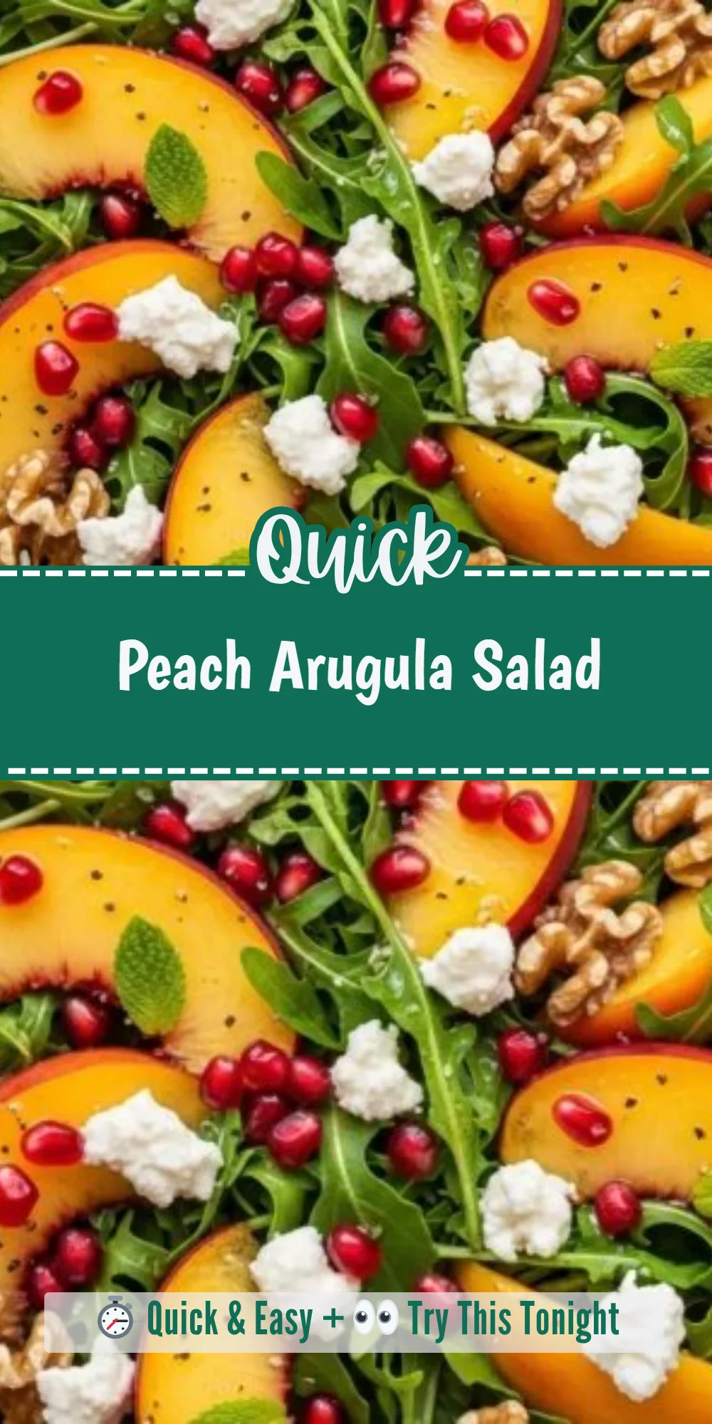 Peach Arugula Salad