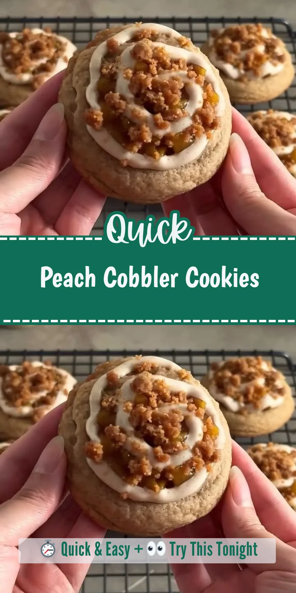 Peach Cobbler Cookies