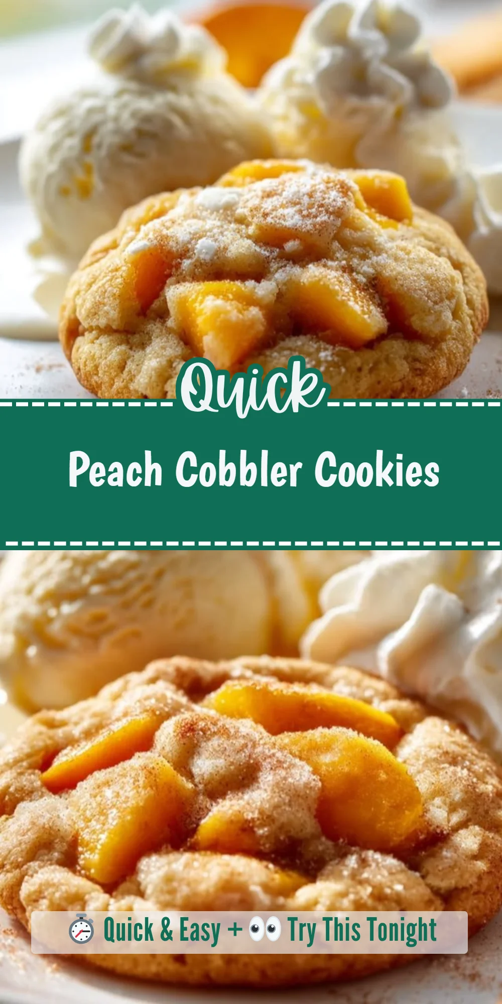 Peach Cobbler Cookies
