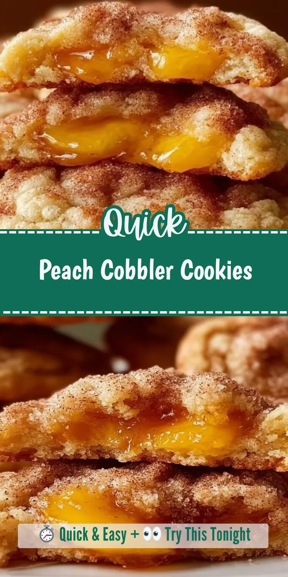 Peach Cobbler Cookies
