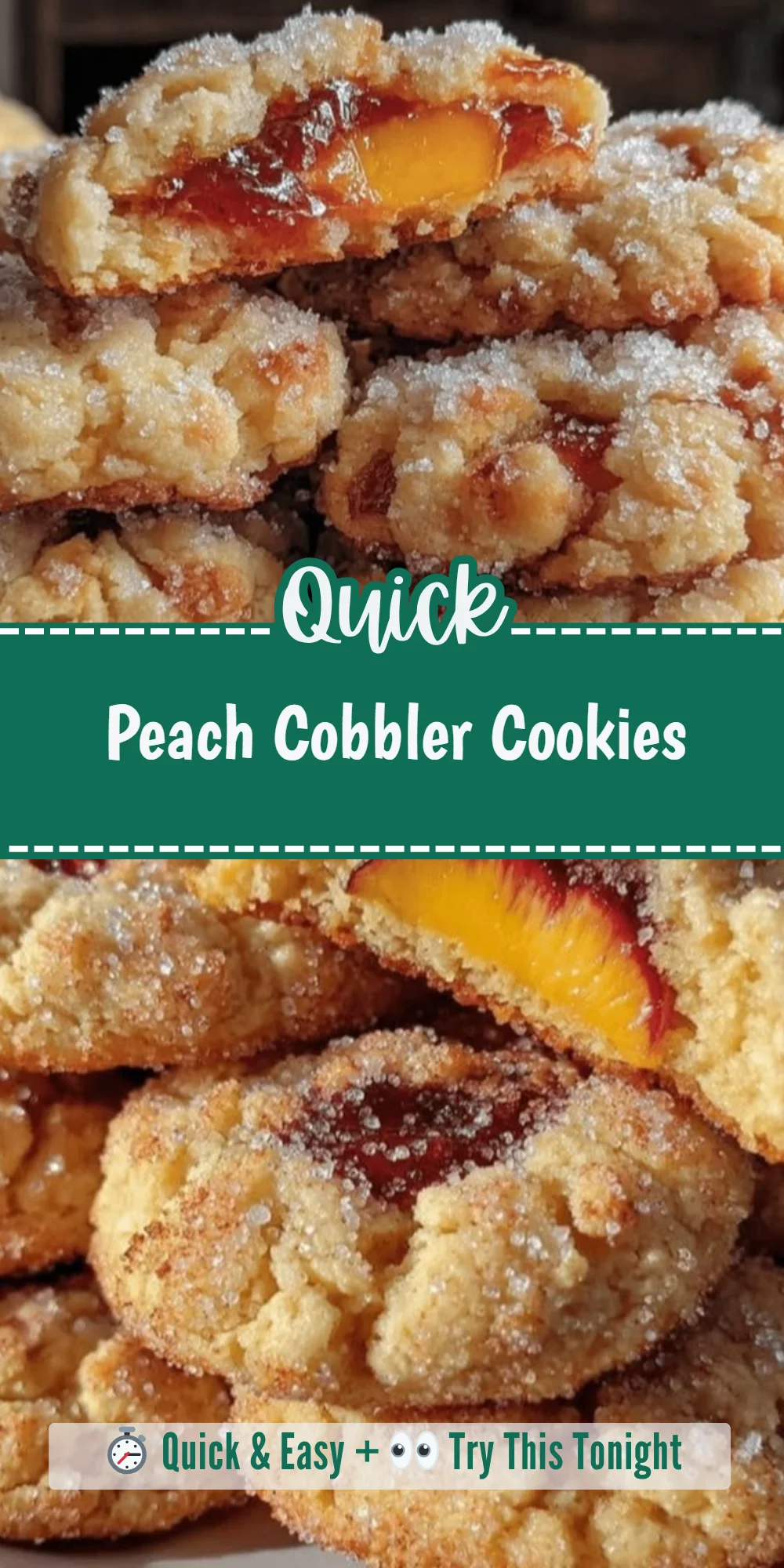 Peach Cobbler Cookies