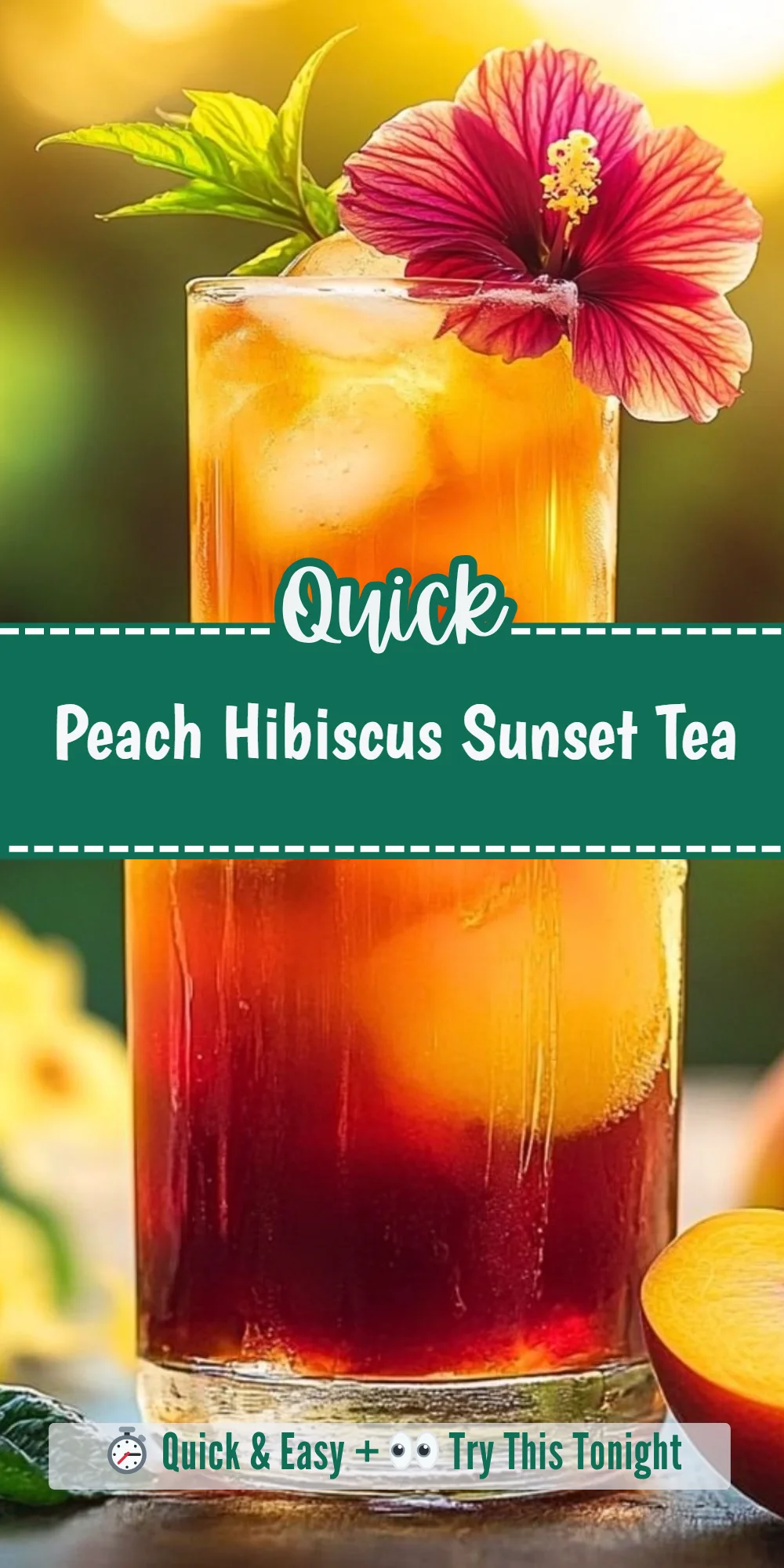 Peach Hibiscus Sunset Tea