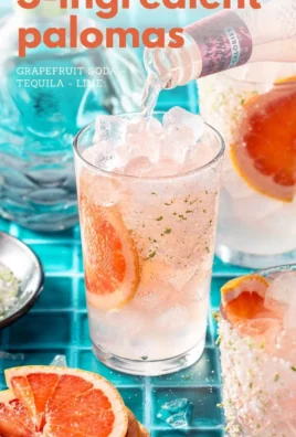 Refreshing tequila cocktail served with lime and salt, garnished beautifully.