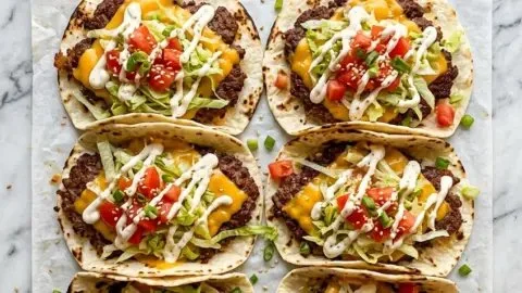 Smash Burger Tacos