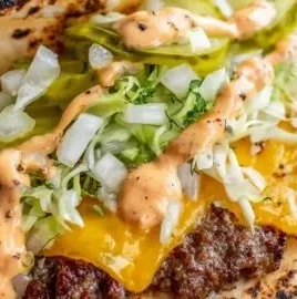Crispy Smash Burger Tacos with delicious fillings