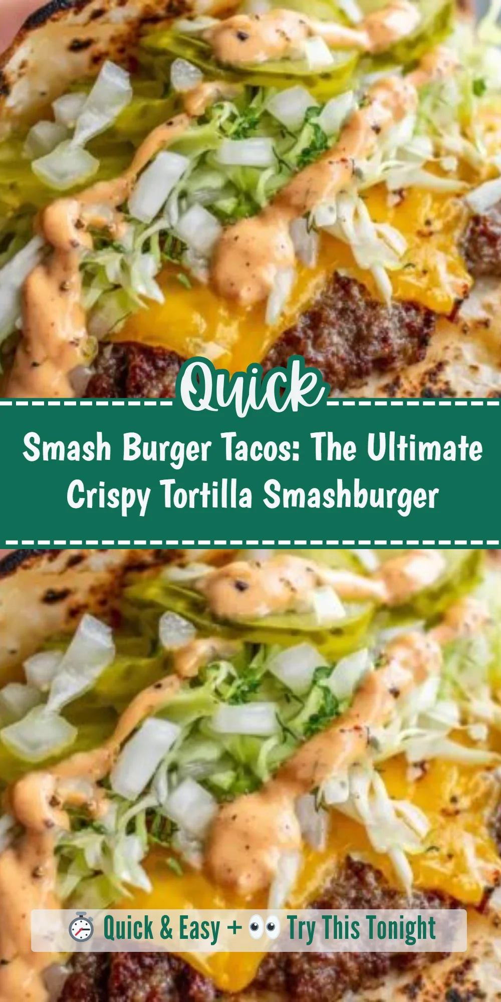 Smash Burger Tacos: The Ultimate Crispy Tortilla Smashburger