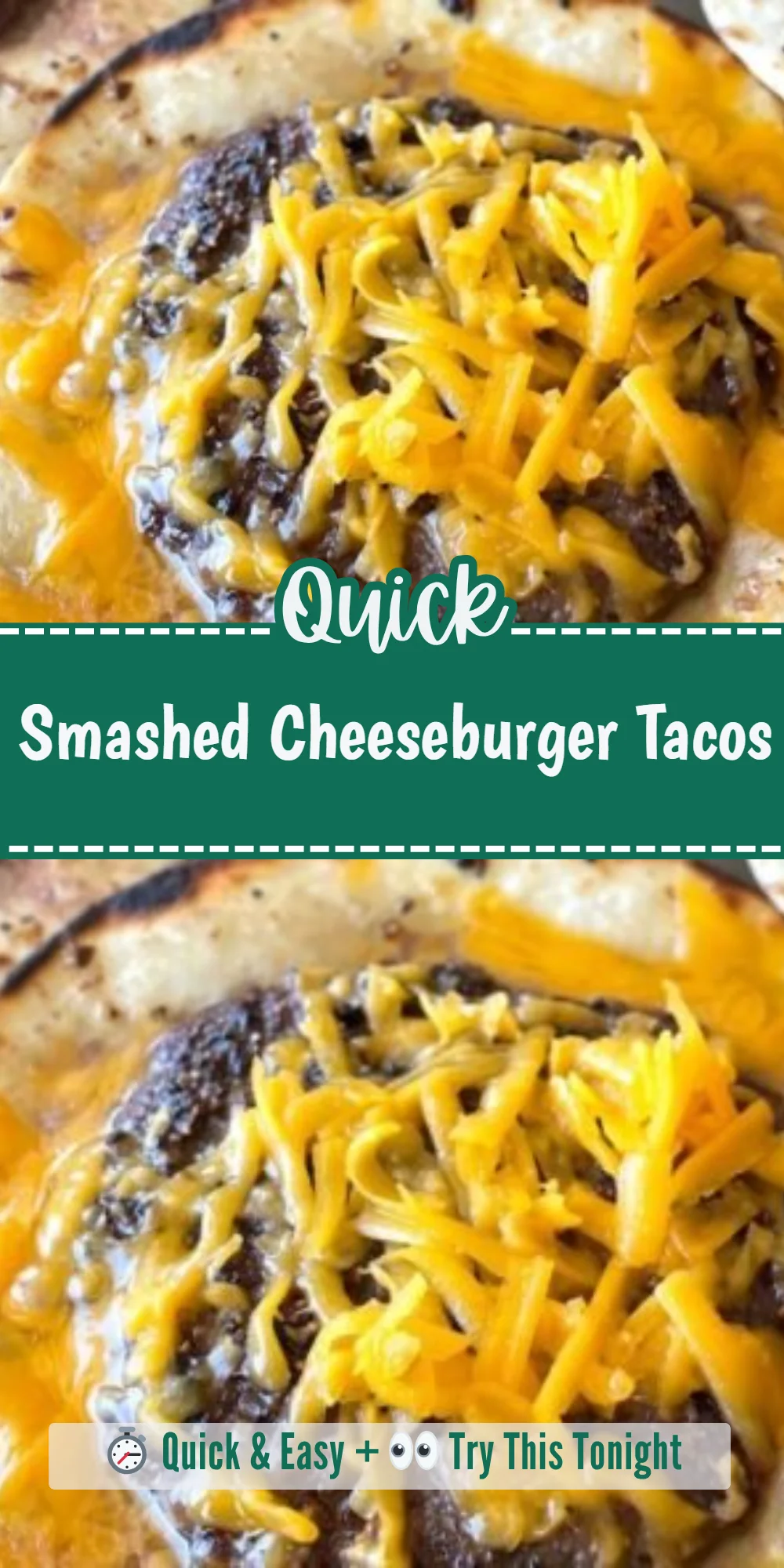 Smashed Cheeseburger Tacos