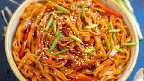 Sweet And Spicy Korean Gochujang Noodles Recipe