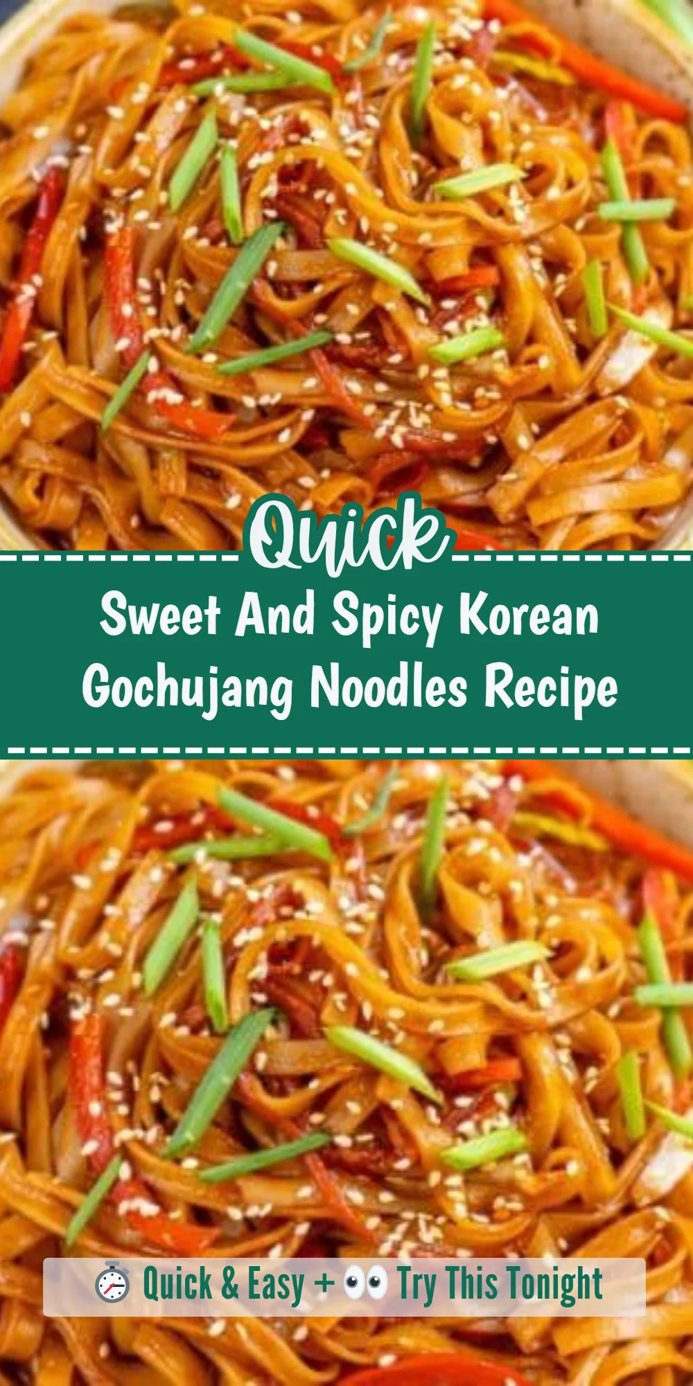 Sweet And Spicy Korean Gochujang Noodles Recipe