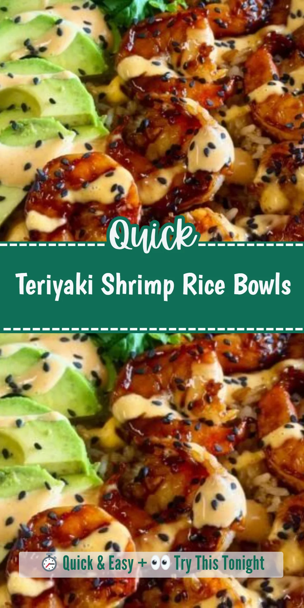 Teriyaki Shrimp Rice Bowls
