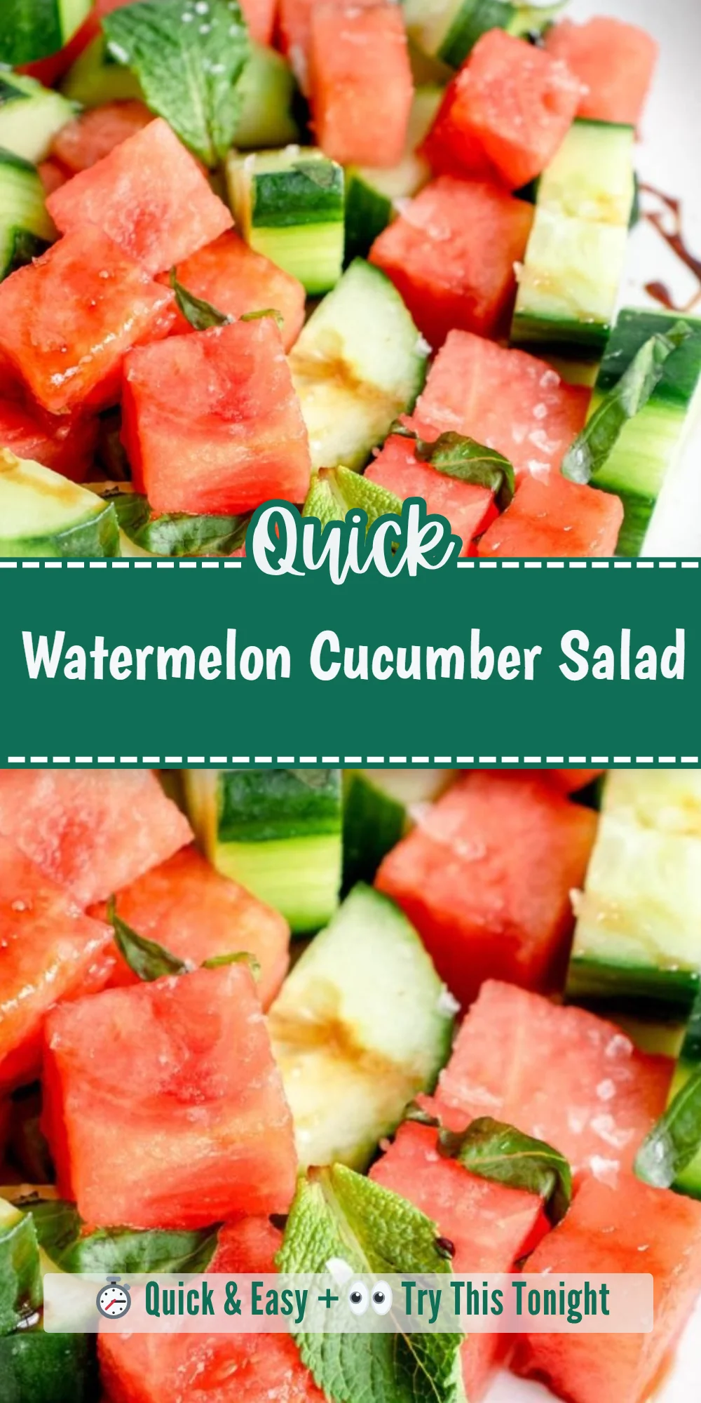 Watermelon Cucumber Salad