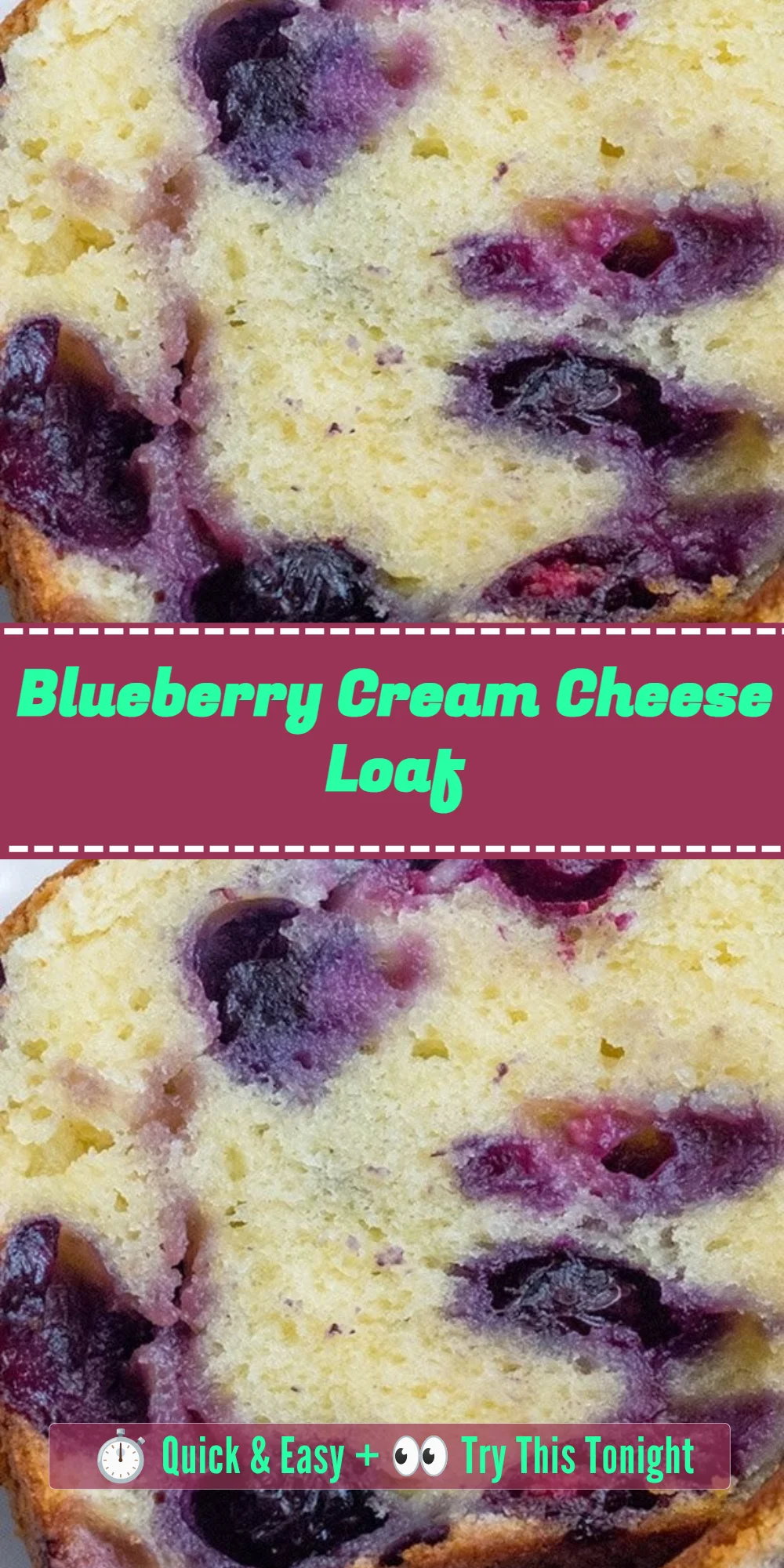 Blueberry Cream Cheese Loaf
