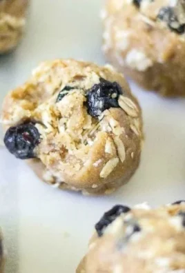 Healthy homemade blueberry energy bites packed with nutrients and flavor