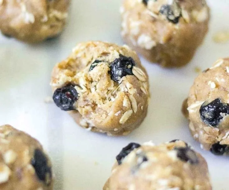 Healthy homemade blueberry energy bites packed with nutrients and flavor