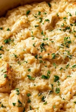 Cheesy garlic parmesan chicken served with rice on a plate